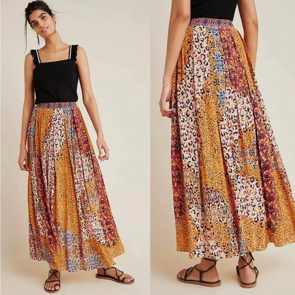 Anthropologie Bhanuni By Jyoti Panthera Maxi Skirt Size 6